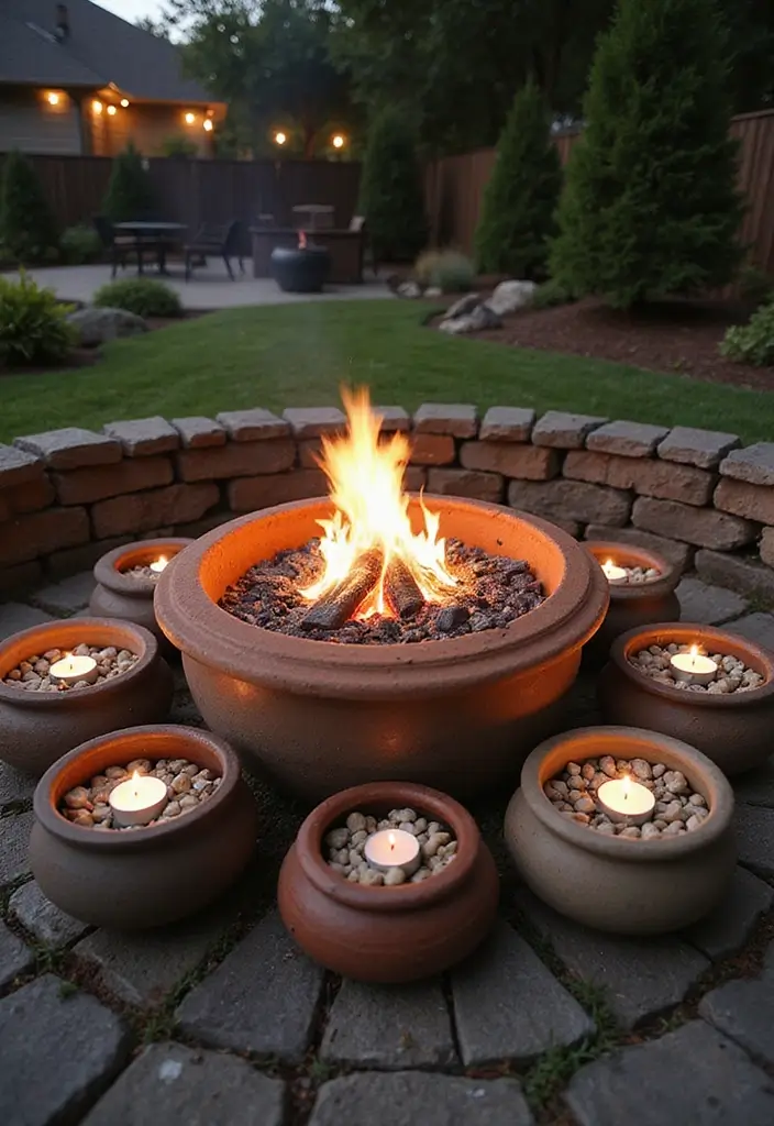 25 Ceramic Crock Decor Ideas With Rustic Farmhouse Flair 29 25 Ceramic Crock Decor Ideas With Rustic Farmhouse Flair - 13. Outdoor Fire Pit Surround