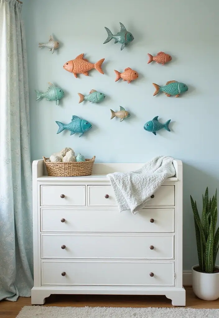25 Ceramic Fish Home Decor Inspirations For Ocean Lovers 33 25 Ceramic Fish Home Decor Inspirations For Ocean Lovers - 11. Under-the-Sea Nursery Decor