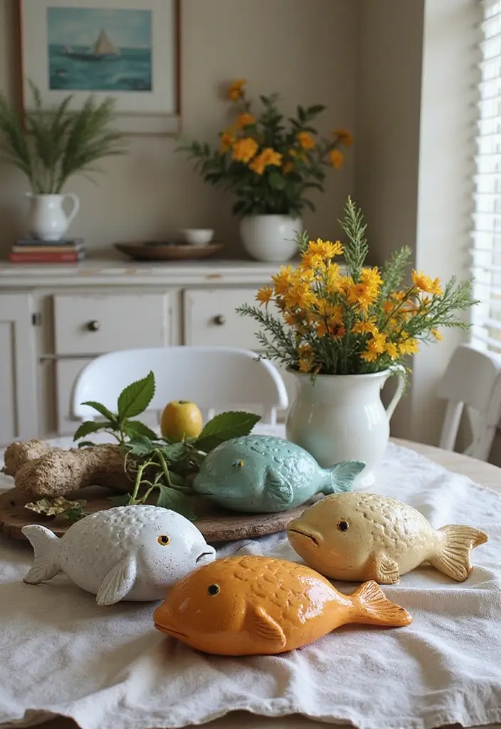 25 Ceramic Fish Home Decor Inspirations For Ocean Lovers 37 25 Ceramic Fish Home Decor Inspirations For Ocean Lovers - 13. Festive Seasonal Decor