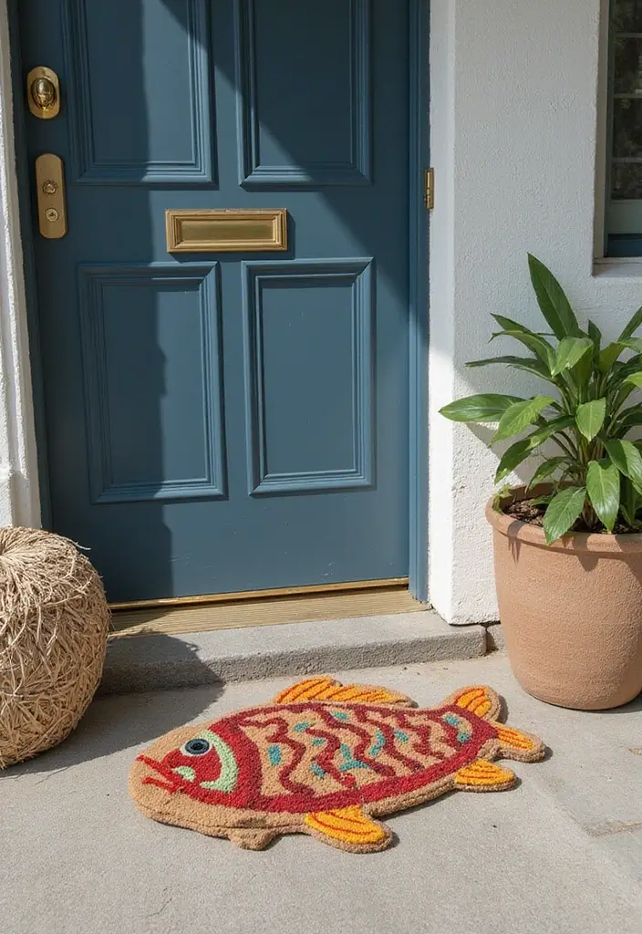 25 Ceramic Fish Home Decor Inspirations For Ocean Lovers 46 25 Ceramic Fish Home Decor Inspirations For Ocean Lovers - 16. Vibrant Ceramic Fish Door Mats
