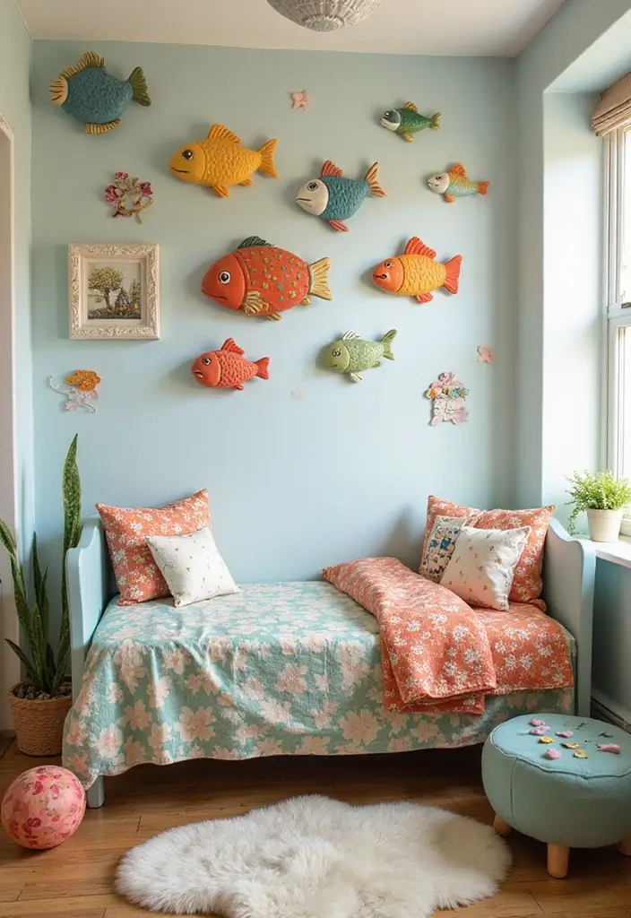 25 Ceramic Fish Home Decor Inspirations For Ocean Lovers 59 25 Ceramic Fish Home Decor Inspirations For Ocean Lovers - 23. Whimsical Fish-Themed Child's Room