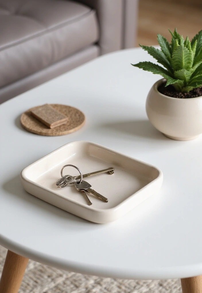 25 Ceramic Tray Decor Ideas That Blend Beauty And Function 4 25 Ceramic Tray Decor Ideas That Blend Beauty And Function - 2. Minimalist Charm