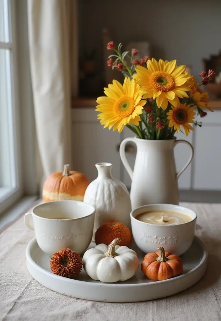 25 Ceramic Tray Decor Ideas That Blend Beauty And Function 15 25 Ceramic Tray Decor Ideas That Blend Beauty And Function - 5. Seasonal Switch-Up