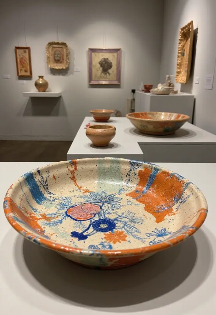 25 Ceramic Tray Decor Ideas That Blend Beauty And Function 16 25 Ceramic Tray Decor Ideas That Blend Beauty And Function - 6. Artistic Expression
