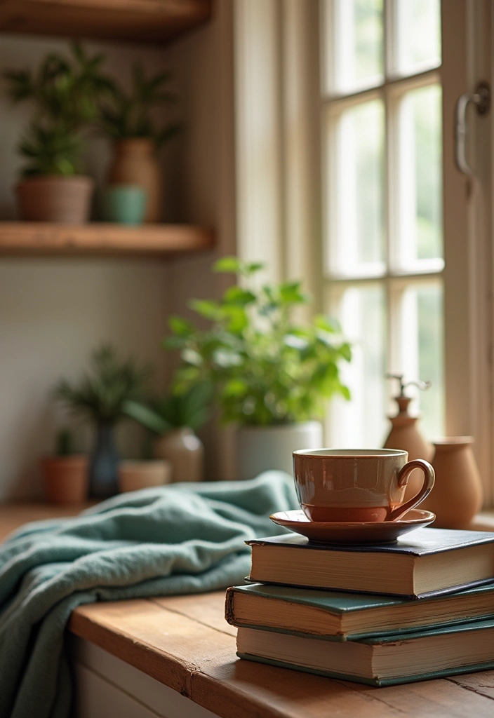 25 Creative Ceramic Mug Decor Ideas For Kitchen Displays 19 25 Creative Ceramic Mug Decor Ideas For Kitchen Displays - 7. Mug and Book Nook