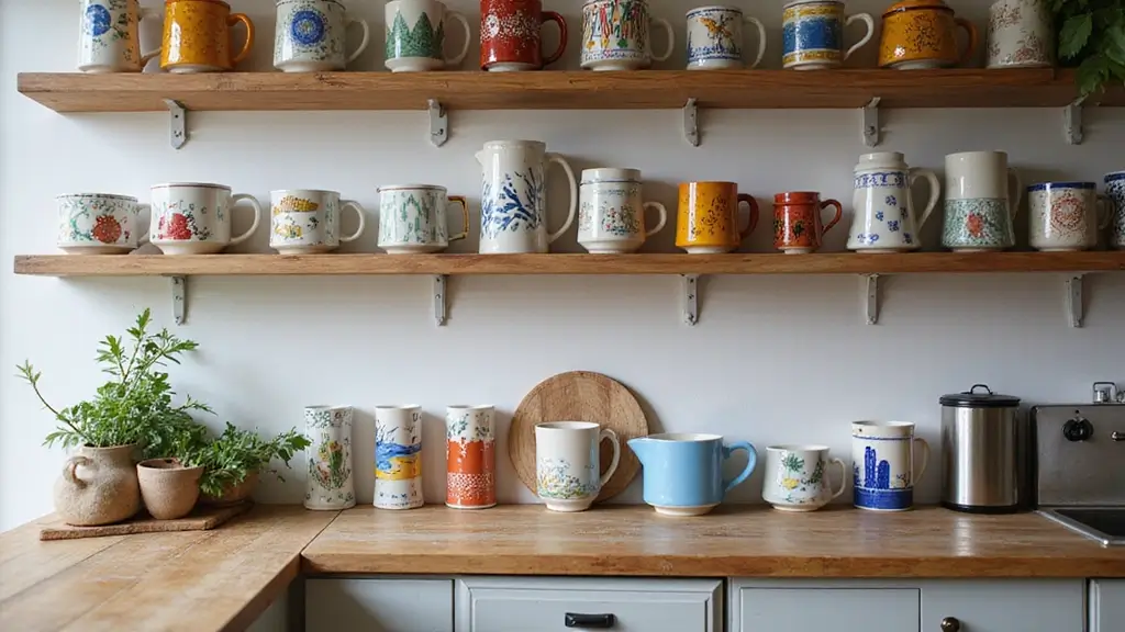 25 Creative Ceramic Mug Decor Ideas For Kitchen Displays