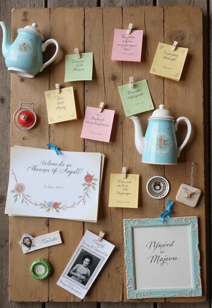 25 Home Decor Ideas With Ceramic Teapots For Vintage Vibes 54 25 Home Decor Ideas With Ceramic Teapots For Vintage Vibes - 22. Vintage Teapot Wishes Board