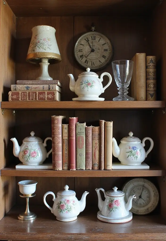 25 Home Decor Ideas With Ceramic Teapots For Vintage Vibes 55 25 Home Decor Ideas With Ceramic Teapots For Vintage Vibes - 23. Teapot-Themed Bookends