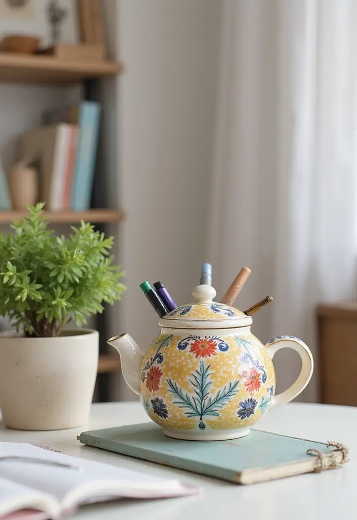 25 Home Decor Ideas With Ceramic Teapots For Vintage Vibes 56 25 Home Decor Ideas With Ceramic Teapots For Vintage Vibes - 24. Teapot-Themed Personal Touches