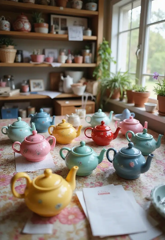 25 Home Decor Ideas With Ceramic Teapots For Vintage Vibes 57 25 Home Decor Ideas With Ceramic Teapots For Vintage Vibes - 25. Teapot-Themed DIY Projects