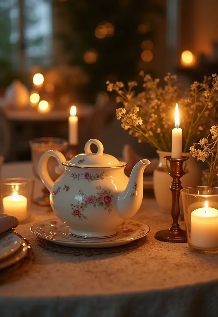 25 Home Decor Ideas With Ceramic Teapots For Vintage Vibes 15 25 Home Decor Ideas With Ceramic Teapots For Vintage Vibes - 5. Teapot Candle Holders