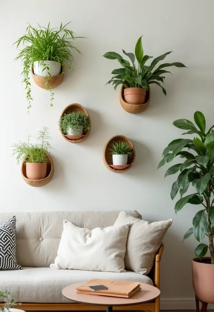 25 Mid-20th Century Ceramic Decor Ideas With Timeless Style 31 25 Mid-20th Century Ceramic Decor Ideas With Timeless Style - 13. Mid-Century Style Wall Planters