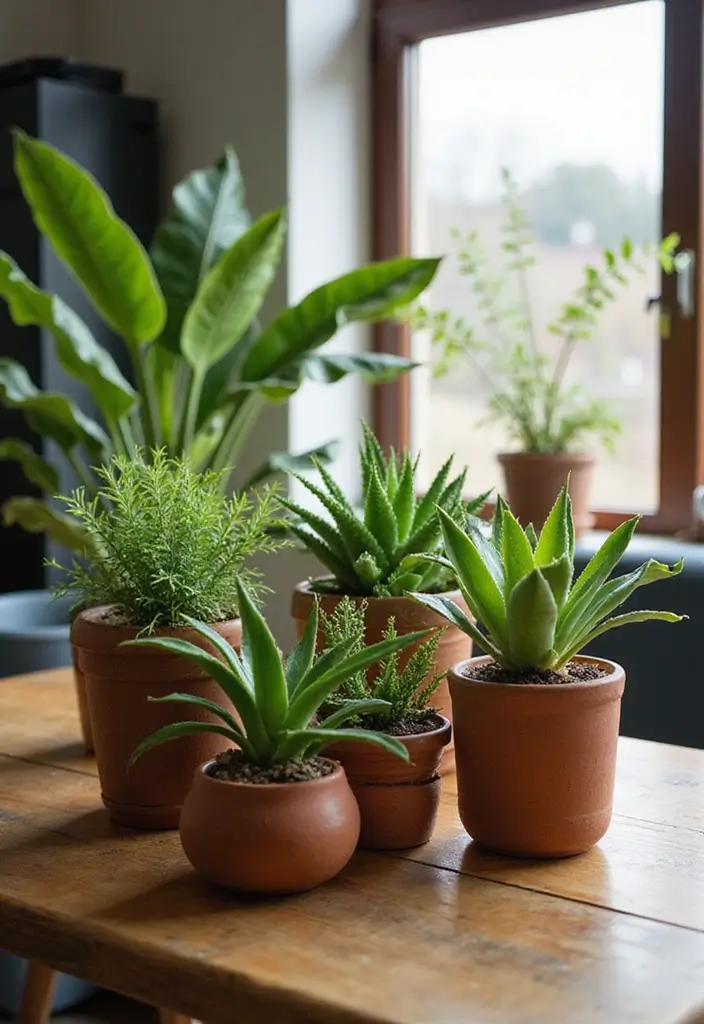 25 Mid-20th Century Ceramic Decor Ideas With Timeless Style 2 25 Mid-20th Century Ceramic Decor Ideas With Timeless Style - 2. Earthy Stoneware Planters