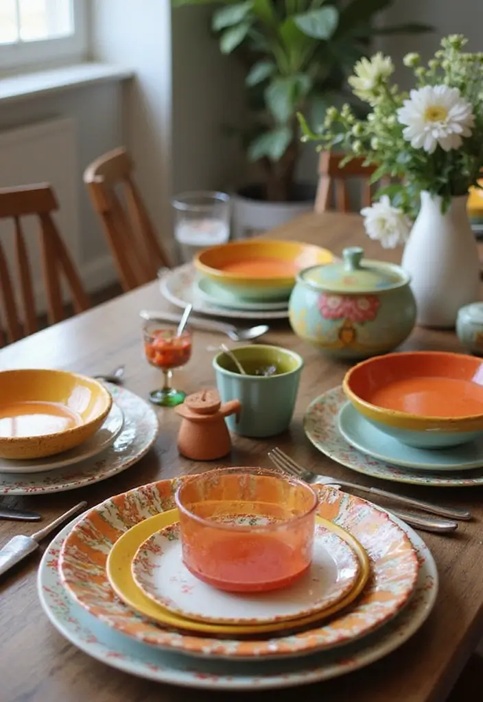25 Mid-20th Century Ceramic Decor Ideas With Timeless Style 57 25 Mid-20th Century Ceramic Decor Ideas With Timeless Style - 21. Chic Mid-Century Dinnerware