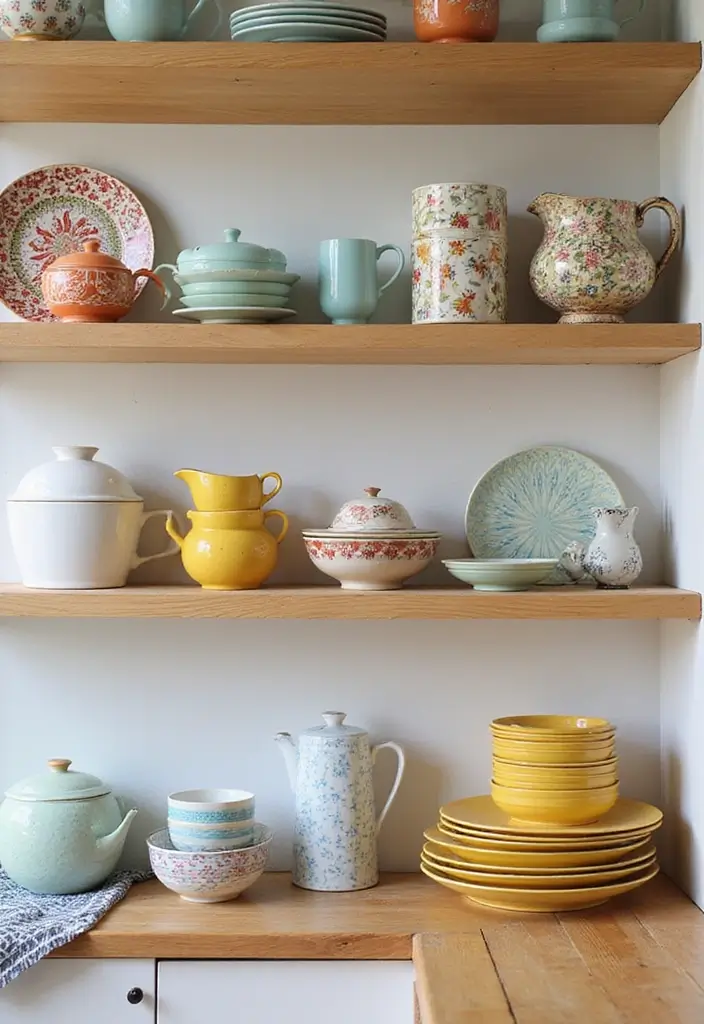 25 Mid-20th Century Ceramic Decor Ideas With Timeless Style 21 25 Mid-20th Century Ceramic Decor Ideas With Timeless Style - 9. Colorful Mid-Century Porcelain