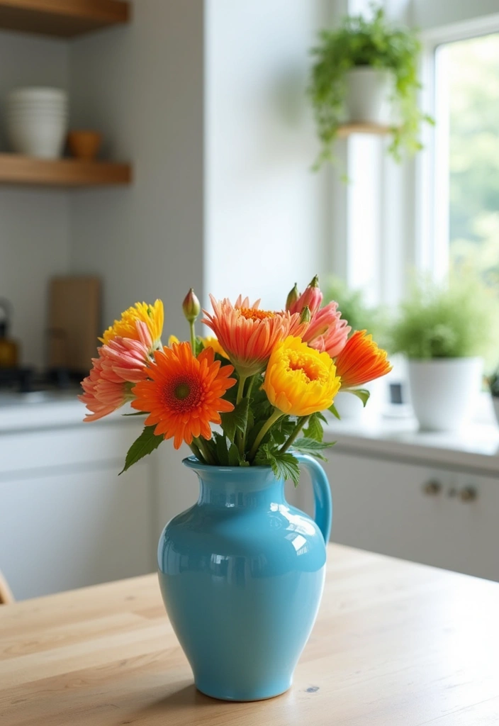 25 Modern Blue Ceramic Decor Ideas For Bright Interiors - 1. Bold Blue Centerpiece