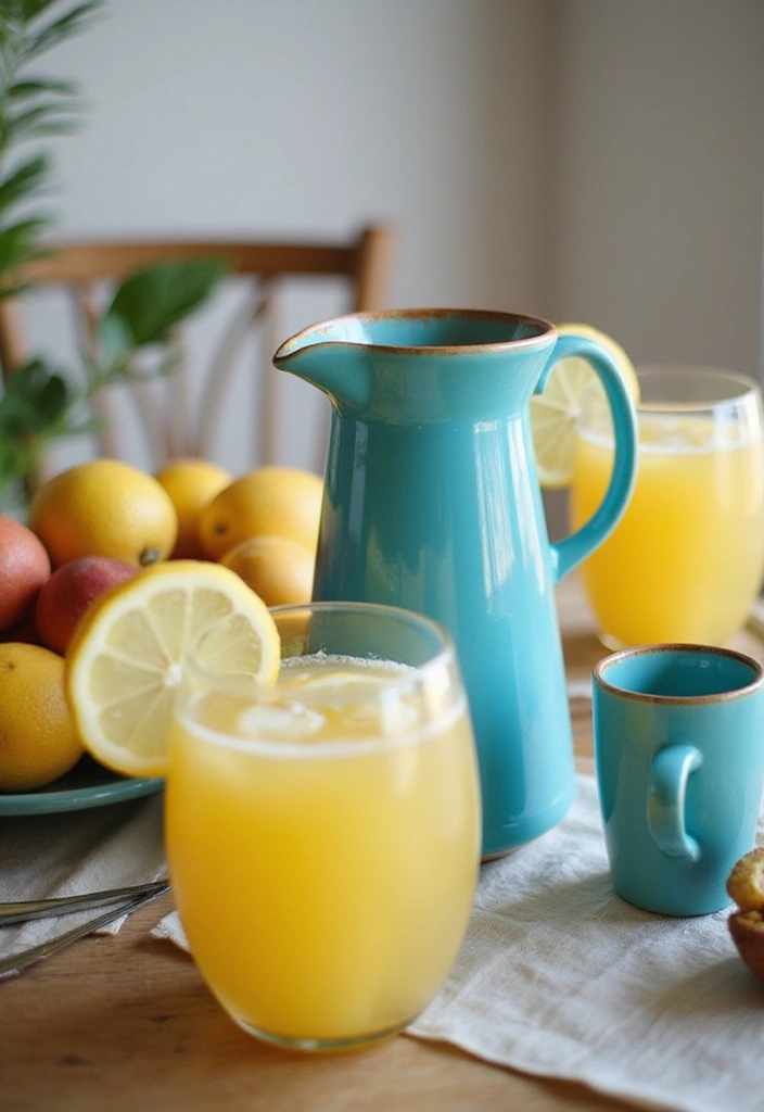 25 Modern Blue Ceramic Decor Ideas For Bright Interiors - 20. Blue Ceramic Drink Pitcher
