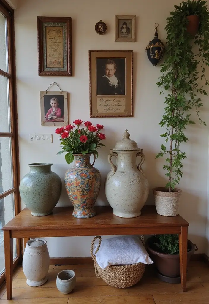 25 Vintage Ceramic Vase Decor Ideas With Antique Appeal - 25. Personal Touches