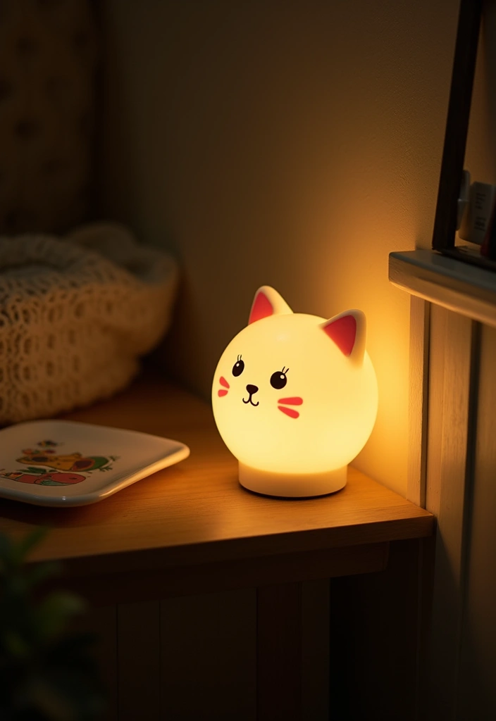 26 Ceramic Cat Plate Decor Ideas For Feline Fans 78 26 Ceramic Cat Plate Decor Ideas For Feline Fans - 18. Cat Plate Nightlights