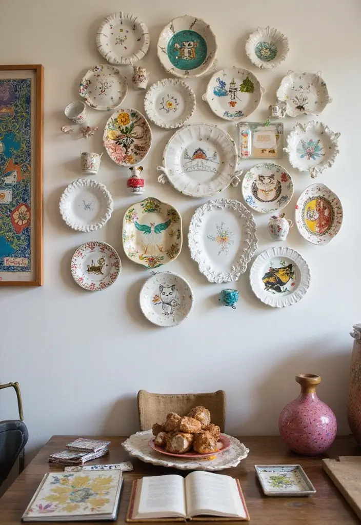 26 Ceramic Cat Plate Decor Ideas For Feline Fans 90 26 Ceramic Cat Plate Decor Ideas For Feline Fans - 22. Cat Plate Puzzle Wall Art