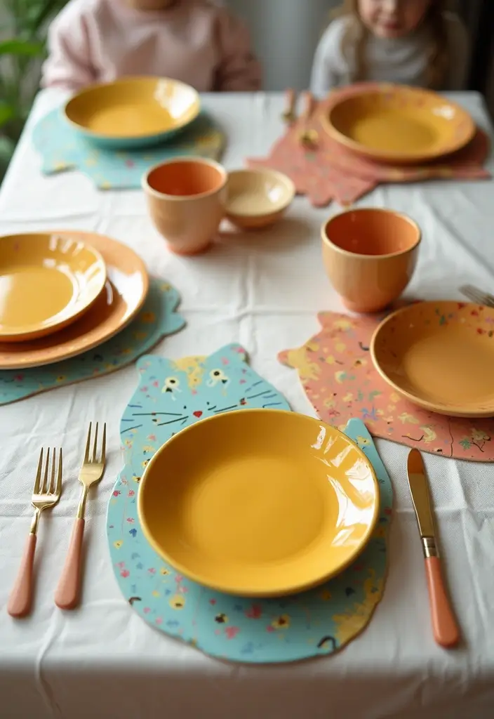 26 Ceramic Cat Plate Decor Ideas For Feline Fans 34 26 Ceramic Cat Plate Decor Ideas For Feline Fans - 6. Playful Cat Plate Table Mat