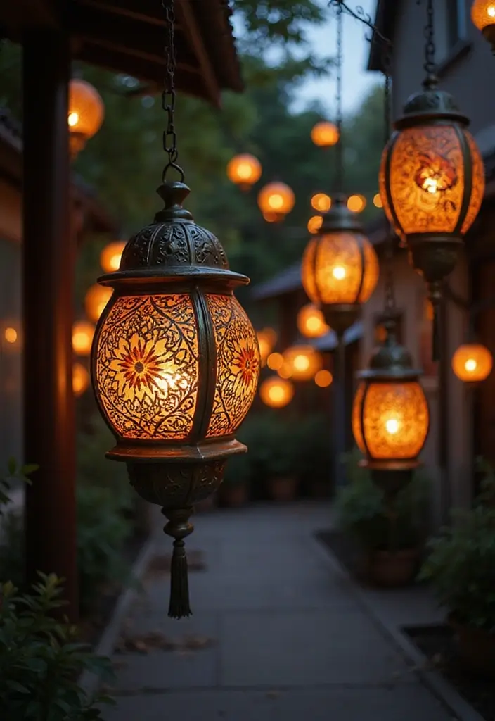 26 Ceramic Lantern Decor Ideas That Glow Beautifully 1 26 Ceramic Lantern Decor Ideas That Glow Beautifully - 1. Hanging Ceramic Lanterns for Outdoor Spaces
