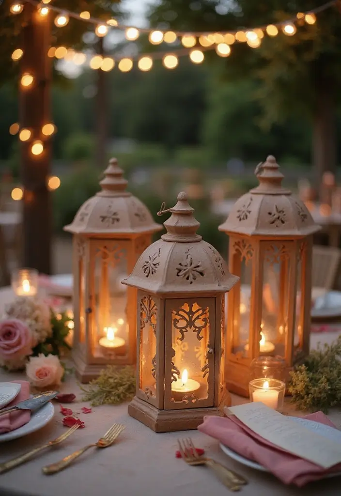 26 Ceramic Lantern Decor Ideas That Glow Beautifully 39 26 Ceramic Lantern Decor Ideas That Glow Beautifully - 23. Lanterns as Wedding Decor