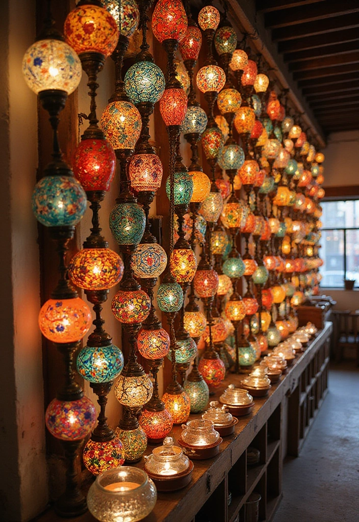 26 Ceramic Lantern Decor Ideas That Glow Beautifully 9 26 Ceramic Lantern Decor Ideas That Glow Beautifully - 7. Colorful Ceramic Lanterns for a Bohemian Flair