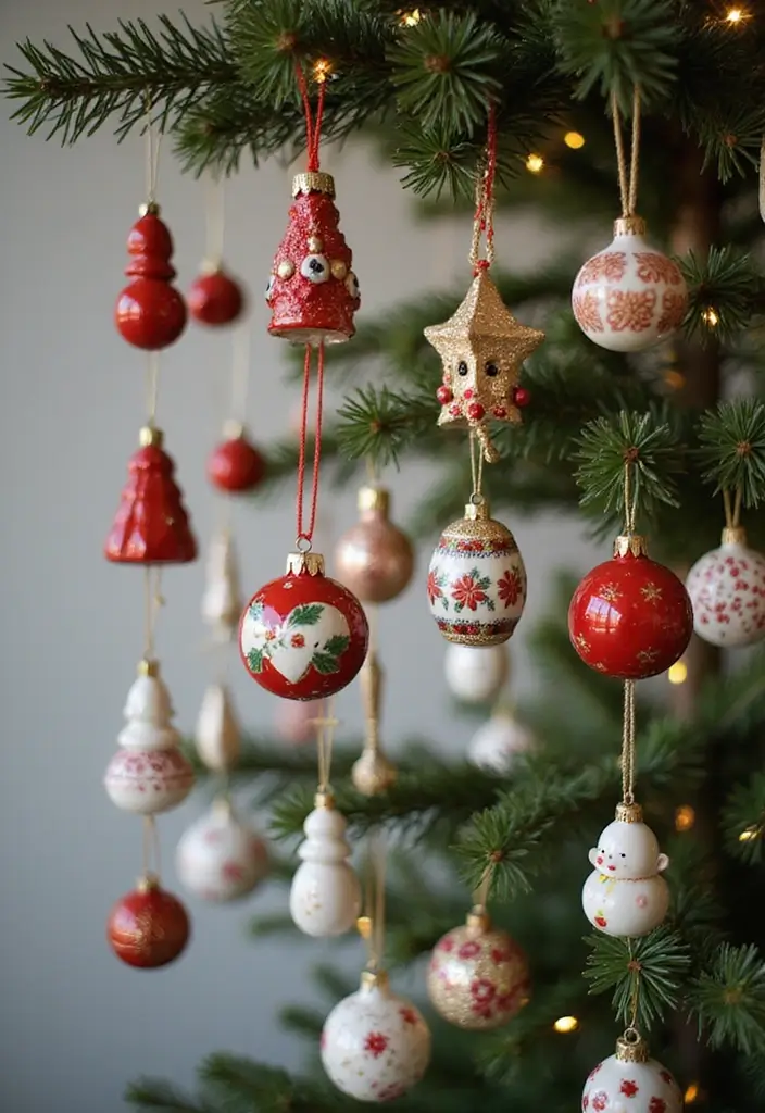 26 Christmas Decor Ideas Using Ceramic Ornaments 41 26 Christmas Decor Ideas Using Ceramic Ornaments - 13. Miniature Ornaments for Advent Calendars
