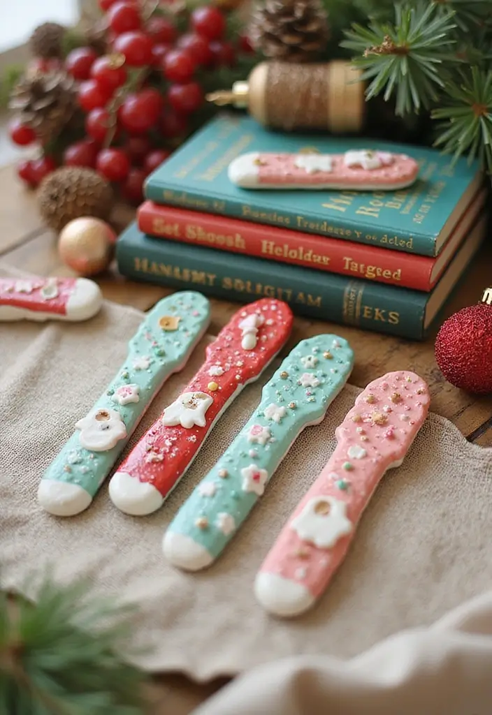26 Christmas Decor Ideas Using Ceramic Ornaments 45 26 Christmas Decor Ideas Using Ceramic Ornaments - 15. Creative Bookmark Ornaments