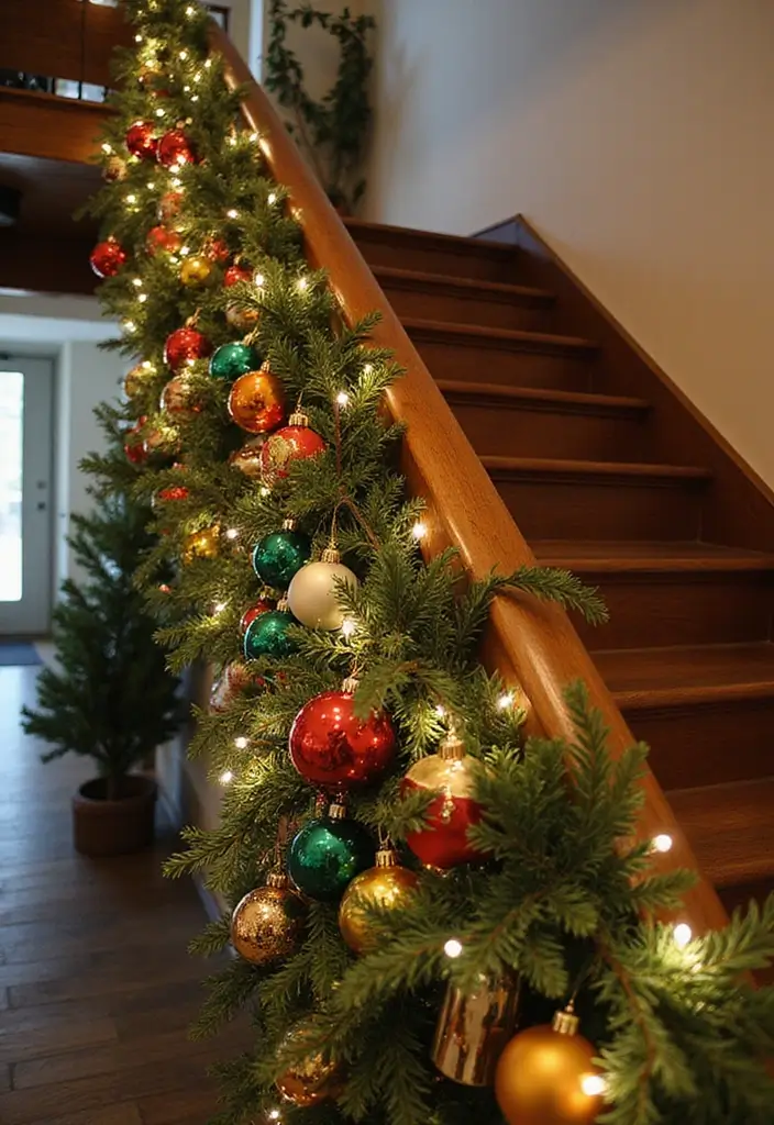 26 Christmas Decor Ideas Using Ceramic Ornaments 10 26 Christmas Decor Ideas Using Ceramic Ornaments - 4. Festive Garlands