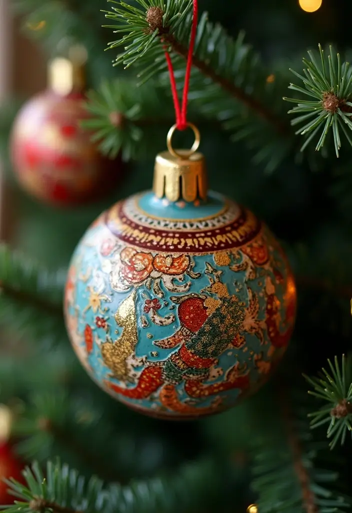 26 Christmas Decor Ideas Using Ceramic Ornaments 17 26 Christmas Decor Ideas Using Ceramic Ornaments - 5. Ceramic Ornaments as Tree Topper