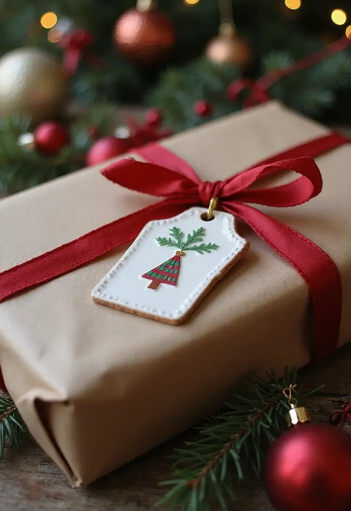 26 Christmas Decor Ideas Using Ceramic Ornaments 24 26 Christmas Decor Ideas Using Ceramic Ornaments - 6. Personalized Gift Tags