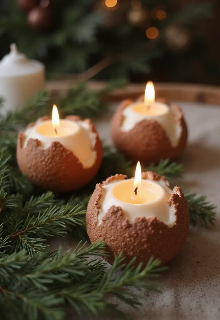 26 Christmas Decor Ideas Using Ceramic Ornaments 25 26 Christmas Decor Ideas Using Ceramic Ornaments - 7. Ornaments as Candle Holders