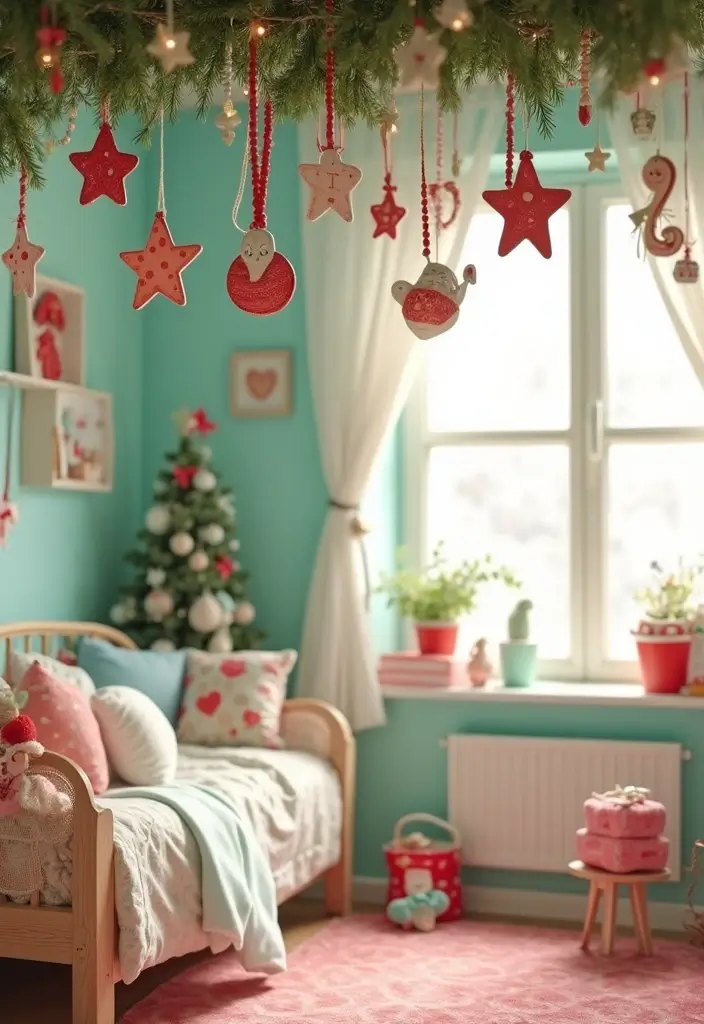 26 Christmas Decor Ideas Using Ceramic Ornaments 29 26 Christmas Decor Ideas Using Ceramic Ornaments - 9. Holiday-Themed Ornaments for Child's Room