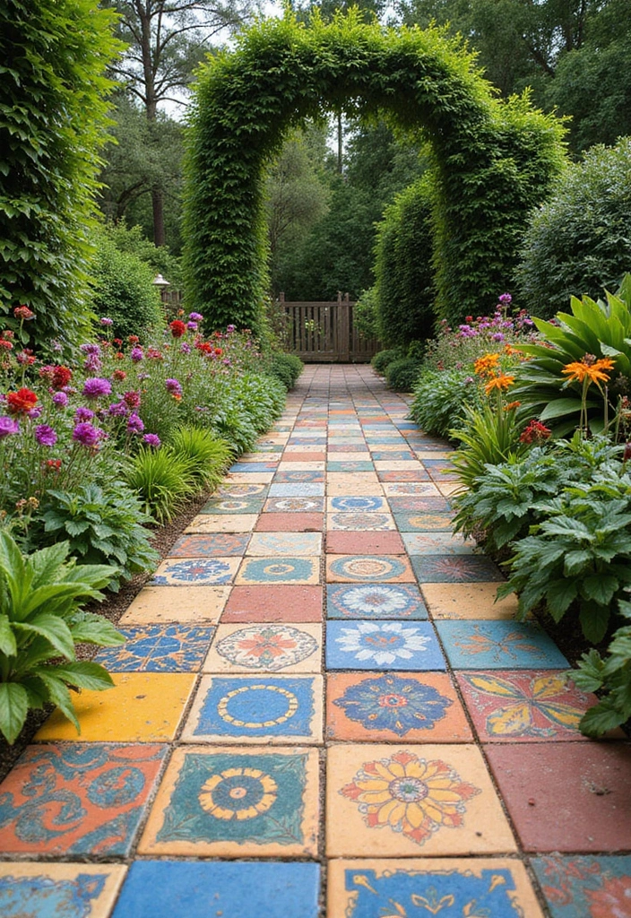26 Creative Ceramic Wall Decor Ideas You’ll Love 39 26 Creative Ceramic Wall Decor Ideas You’ll Love - 11. Ceramic Wall Tiles for Paths