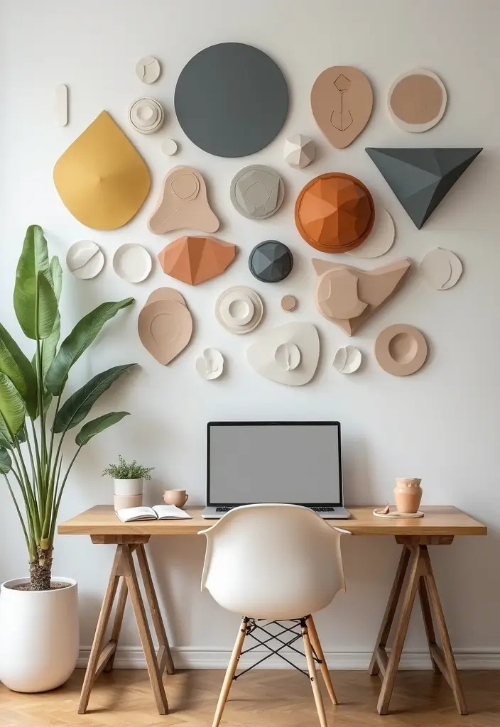 26 Creative Ceramic Wall Decor Ideas You’ll Love 3 26 Creative Ceramic Wall Decor Ideas You’ll Love - 3. Geometric Ceramic Art