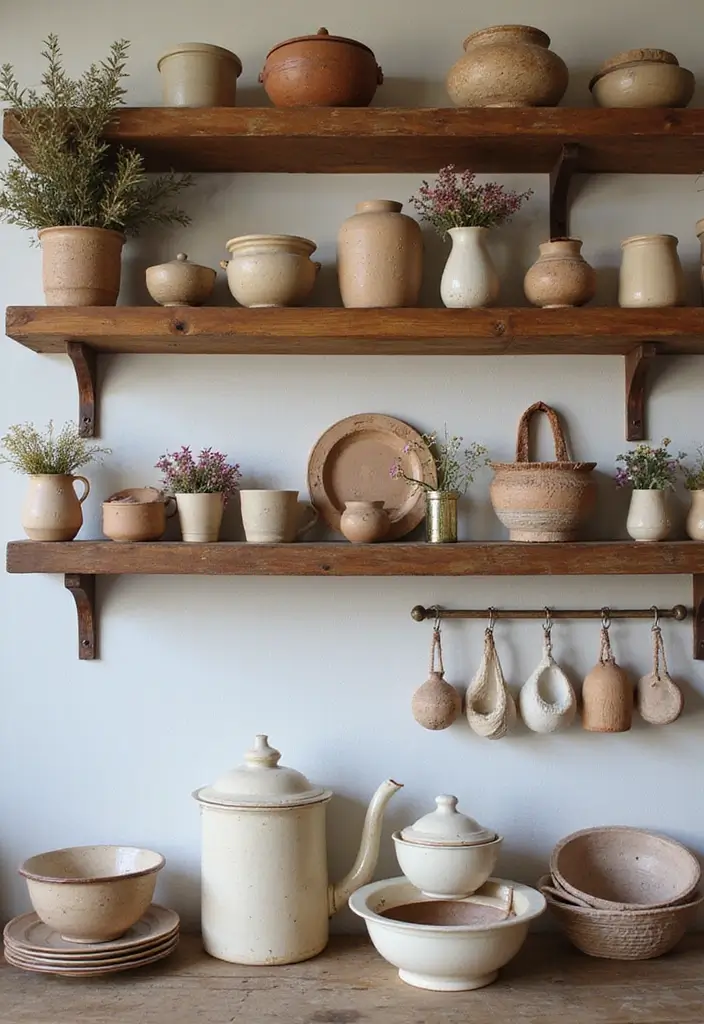 26 Creative Ceramic Wall Decor Ideas You’ll Love 10 26 Creative Ceramic Wall Decor Ideas You’ll Love - 4. Rustic Ceramic Pottery