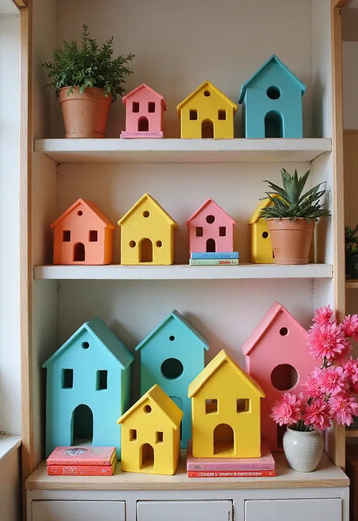 26 Home Decor Ideas With Ceramic Houses To Add Cozy Charm 36 26 Home Decor Ideas With Ceramic Houses To Add Cozy Charm - 16. Brightening Up with Neon Ceramics