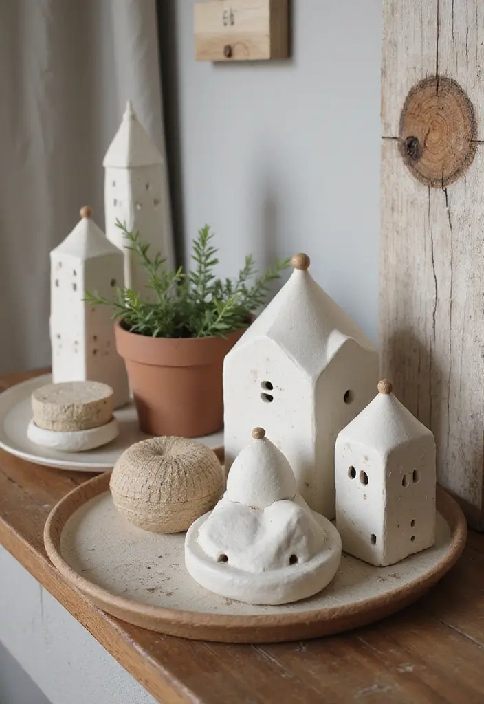26 Home Decor Ideas With Ceramic Houses To Add Cozy Charm 37 26 Home Decor Ideas With Ceramic Houses To Add Cozy Charm - 17. Layering Textures with Mixed Materials