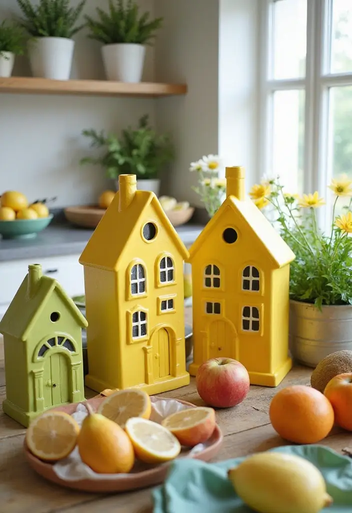 26 Home Decor Ideas With Ceramic Houses To Add Cozy Charm 2 26 Home Decor Ideas With Ceramic Houses To Add Cozy Charm - 2. Sun-Kissed Summer Ceramics