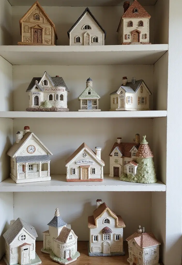26 Home Decor Ideas With Ceramic Houses To Add Cozy Charm 41 26 Home Decor Ideas With Ceramic Houses To Add Cozy Charm - 21. Storytelling Decor Elements
