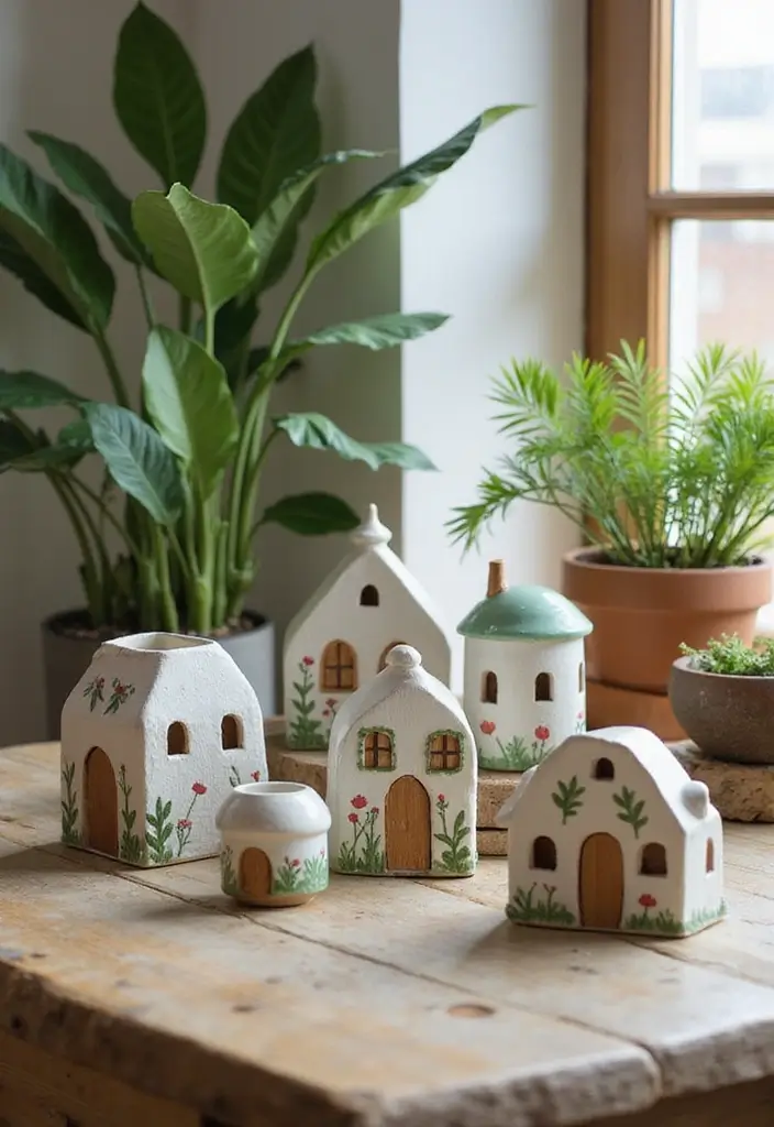 26 Home Decor Ideas With Ceramic Houses To Add Cozy Charm 42 26 Home Decor Ideas With Ceramic Houses To Add Cozy Charm - 22. Nature-Inspired Touches