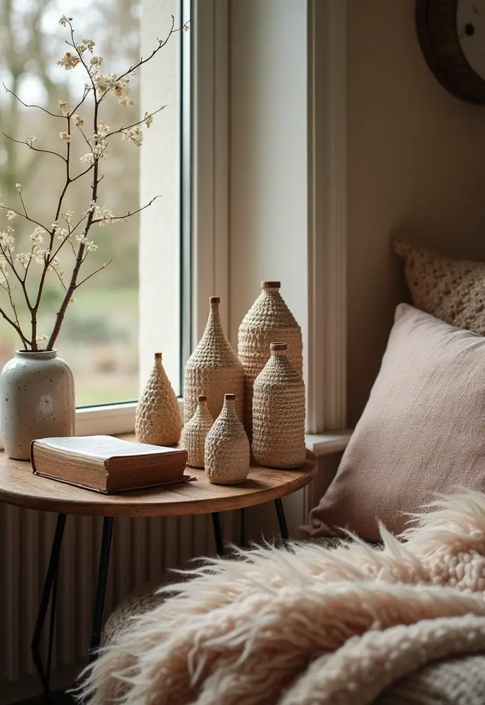 26 Home Decor Ideas With Ceramic Houses To Add Cozy Charm 19 26 Home Decor Ideas With Ceramic Houses To Add Cozy Charm - 7. Cozy Corners with Textured Ceramic Houses