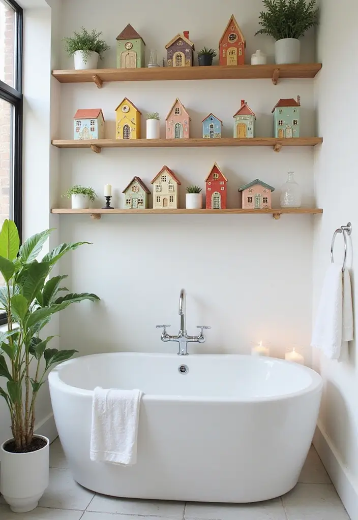 26 Home Decor Ideas With Ceramic Houses To Add Cozy Charm 21 26 Home Decor Ideas With Ceramic Houses To Add Cozy Charm - 9. Whimsical Bathroom Accents