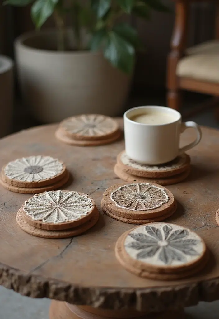 26 Rustic Ceramic Decor Ideas For Warm Cozy Spaces 29 26 Rustic Ceramic Decor Ideas For Warm Cozy Spaces - 11. Rustic Ceramic Coasters