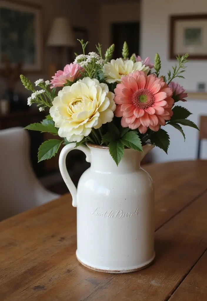 26 Rustic Ceramic Decor Ideas For Warm Cozy Spaces 62 26 Rustic Ceramic Decor Ideas For Warm Cozy Spaces - 22. Rustic Ceramic Milk Jugs