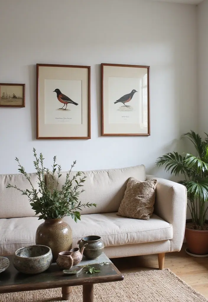 26 Vintage Ceramic Bird Decor Ideas For Collectors 60 26 Vintage Ceramic Bird Decor Ideas For Collectors - 18. Bird Prints and Ceramics Combination