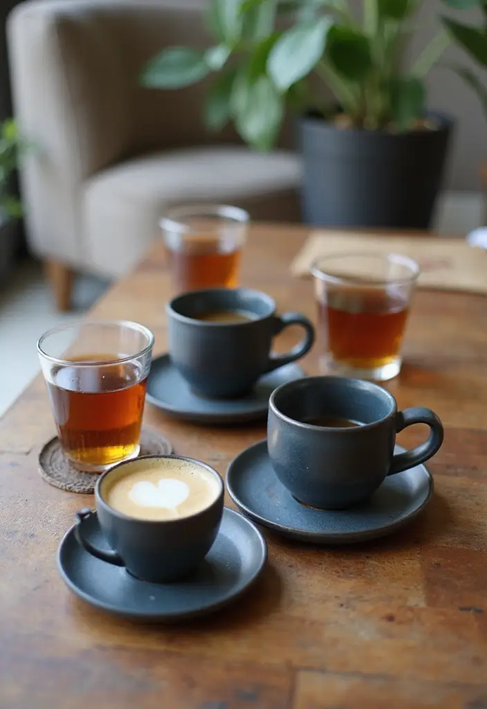 27 Black And Blue Ceramic Decor Ideas With Contrast Appeal 37 27 Black And Blue Ceramic Decor Ideas With Contrast Appeal - 15. Stylish Coasters