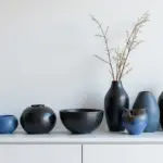 27 Black And Blue Ceramic Decor Ideas With Contrast Appeal
